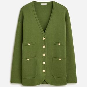 J. Crew Long V-neck Sweater Blazer